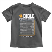 Bible Emergency Numbers Toddler T Shirt Funny Christian Bible Jesus Religious