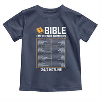 Bible Emergency Numbers Toddler T Shirt Funny Christian Bible Jesus Religious