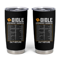 Bible Emergency Numbers Tumbler Cup Funny Christian Bible Jesus Religious