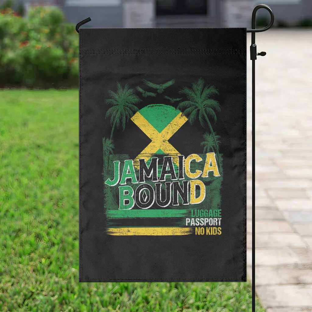 Jamaican Travel Garden Flag Straight Trippin Jamaica Vacation Retro - Wonder Print Shop