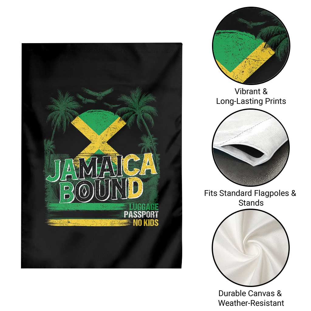Jamaican Travel Garden Flag Straight Trippin Jamaica Vacation Retro - Wonder Print Shop