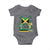 Jamaican Travel Baby Onesie Straight Trippin Jamaica Vacation Retro - Wonder Print Shop