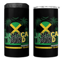 Jamaican Travel 4 in 1 Can Cooler Tumbler Straight Trippin Jamaica Vacation Retro - Wonder Print Shop