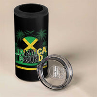 Jamaican Travel 4 in 1 Can Cooler Tumbler Straight Trippin Jamaica Vacation Retro - Wonder Print Shop