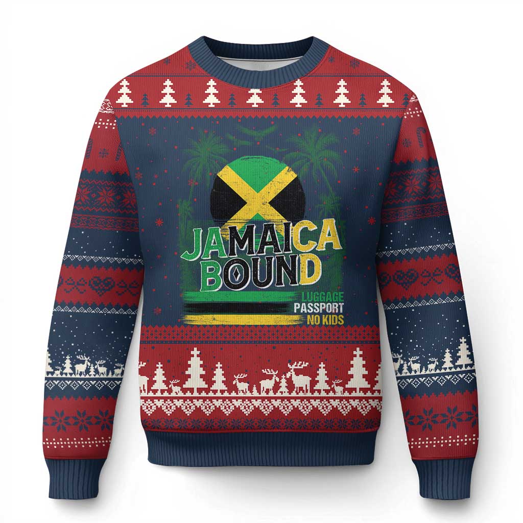 Jamaican Travel Ugly Christmas Sweater Straight Trippin Jamaica Vacation Retro - Wonder Print Shop