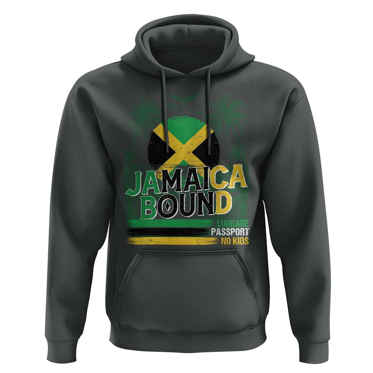 Jamaican Travel Hoodie Straight Trippin Jamaica Vacation Retro - Wonder Print Shop