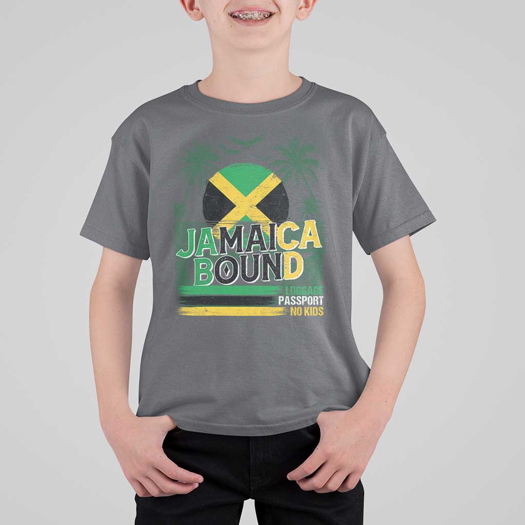 Jamaican Travel T Shirt For Kid Straight Trippin Jamaica Vacation Retro - Wonder Print Shop