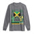 Jamaican Travel Long Sleeve Shirt Straight Trippin Jamaica Vacation Retro - Wonder Print Shop