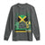 Jamaican Travel Long Sleeve Shirt Straight Trippin Jamaica Vacation Retro - Wonder Print Shop