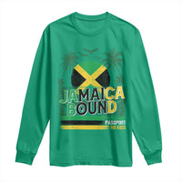 Jamaican Travel Long Sleeve Shirt Straight Trippin Jamaica Vacation Retro - Wonder Print Shop