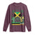 Jamaican Travel Long Sleeve Shirt Straight Trippin Jamaica Vacation Retro - Wonder Print Shop