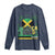 Jamaican Travel Long Sleeve Shirt Straight Trippin Jamaica Vacation Retro - Wonder Print Shop