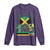Jamaican Travel Long Sleeve Shirt Straight Trippin Jamaica Vacation Retro - Wonder Print Shop