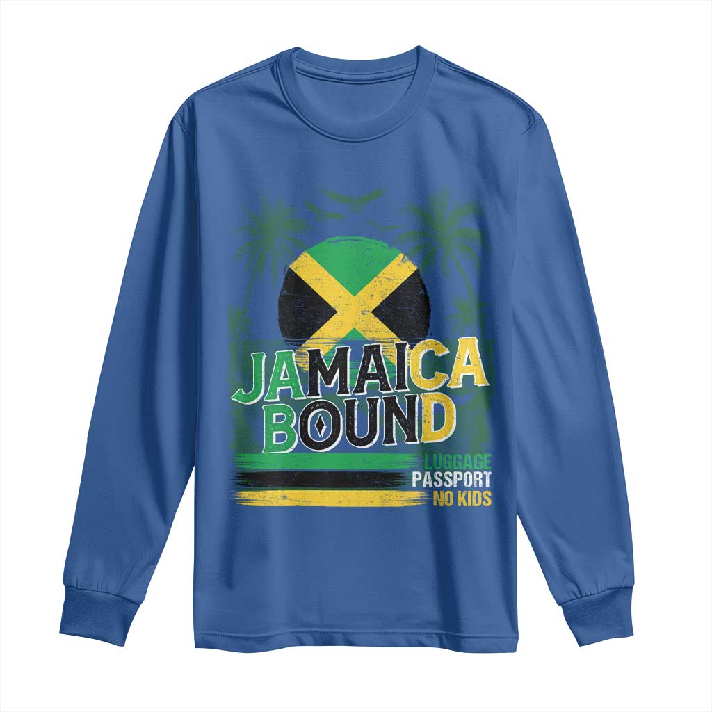 Jamaican Travel Long Sleeve Shirt Straight Trippin Jamaica Vacation Retro - Wonder Print Shop