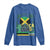 Jamaican Travel Long Sleeve Shirt Straight Trippin Jamaica Vacation Retro - Wonder Print Shop