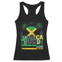 Jamaican Travel Racerback Tank Top Straight Trippin Jamaica Vacation Retro - Wonder Print Shop
