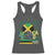 Jamaican Travel Racerback Tank Top Straight Trippin Jamaica Vacation Retro - Wonder Print Shop