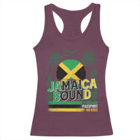 Jamaican Travel Racerback Tank Top Straight Trippin Jamaica Vacation Retro - Wonder Print Shop