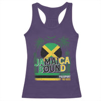 Jamaican Travel Racerback Tank Top Straight Trippin Jamaica Vacation Retro - Wonder Print Shop
