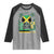 Jamaican Travel Raglan Shirt Straight Trippin Jamaica Vacation Retro - Wonder Print Shop