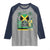 Jamaican Travel Raglan Shirt Straight Trippin Jamaica Vacation Retro - Wonder Print Shop