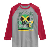 Jamaican Travel Raglan Shirt Straight Trippin Jamaica Vacation Retro - Wonder Print Shop