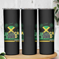 Jamaican Travel Skinny Tumbler Straight Trippin Jamaica Vacation Retro - Wonder Print Shop