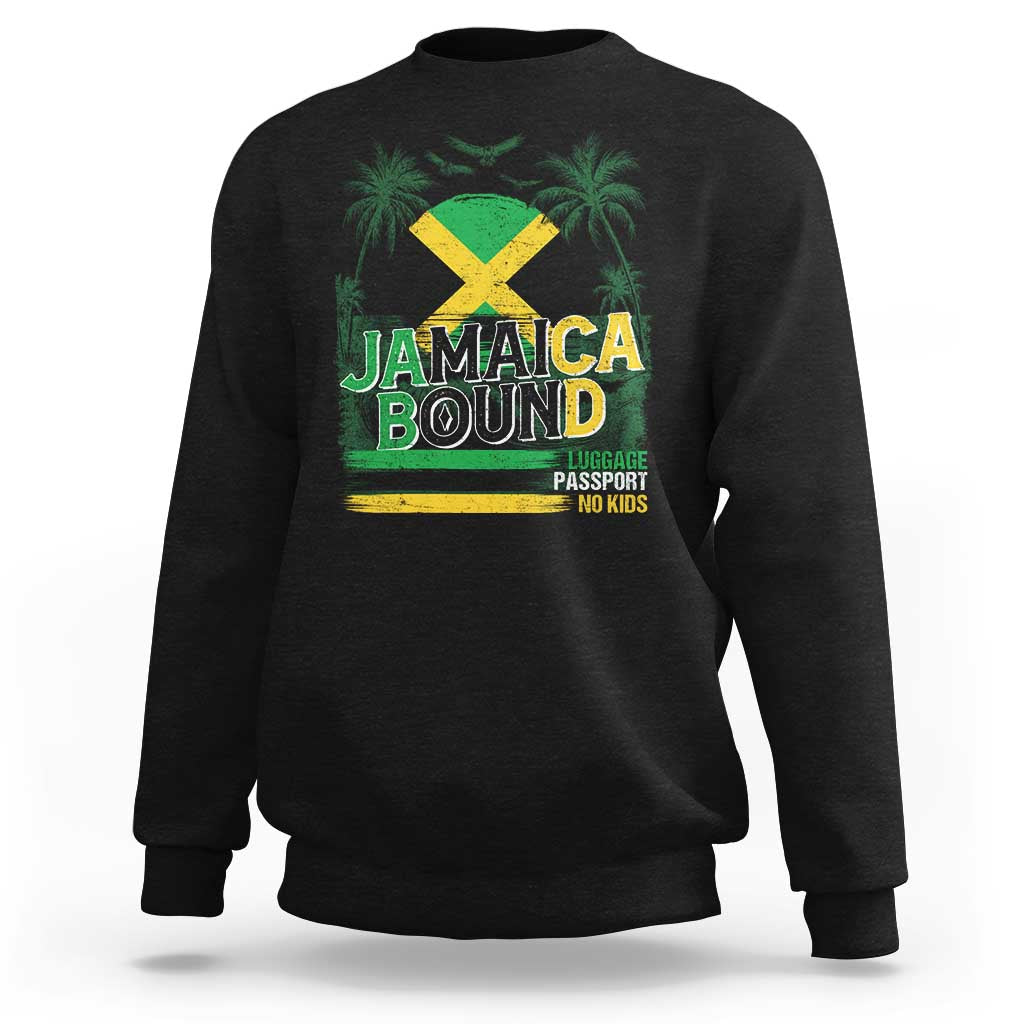 Jamaican Travel Sweatshirt Straight Trippin Jamaica Vacation Retro - Wonder Print Shop