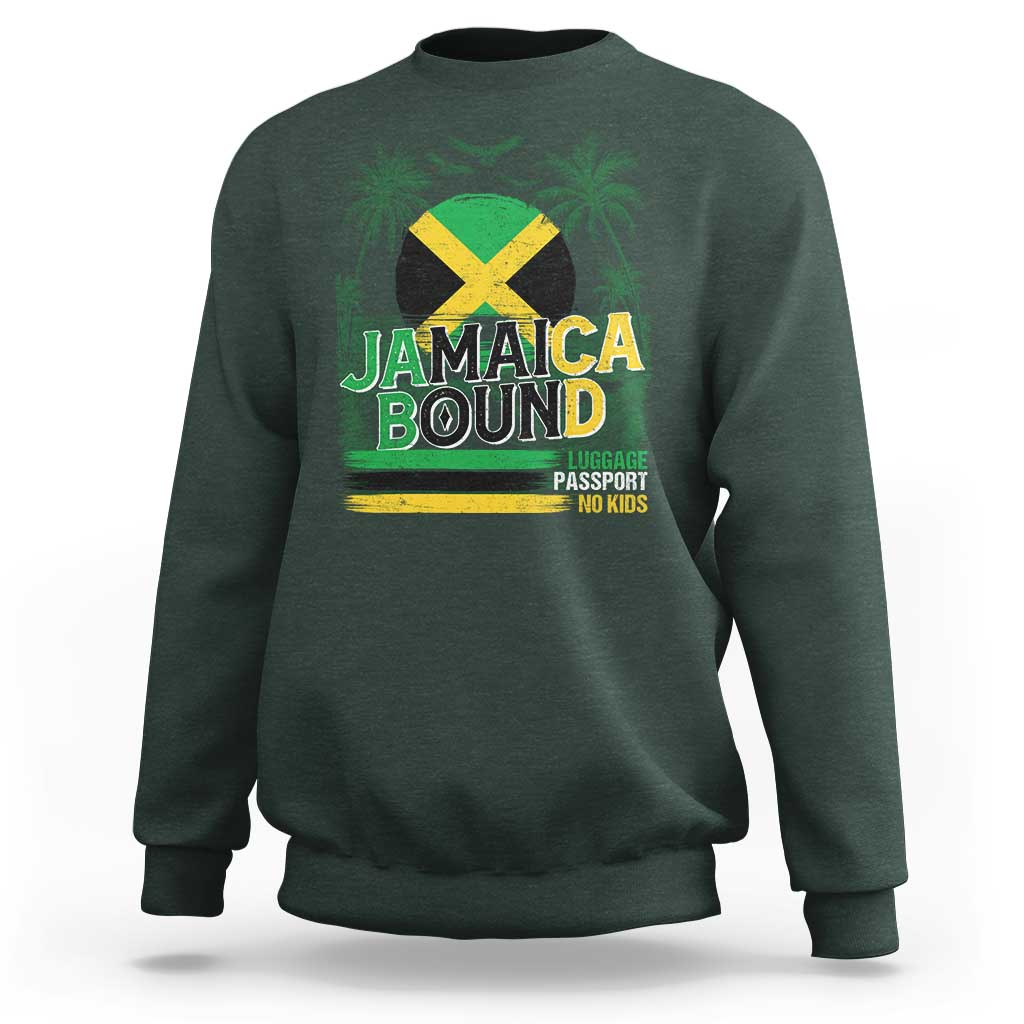 Jamaican Travel Sweatshirt Straight Trippin Jamaica Vacation Retro - Wonder Print Shop