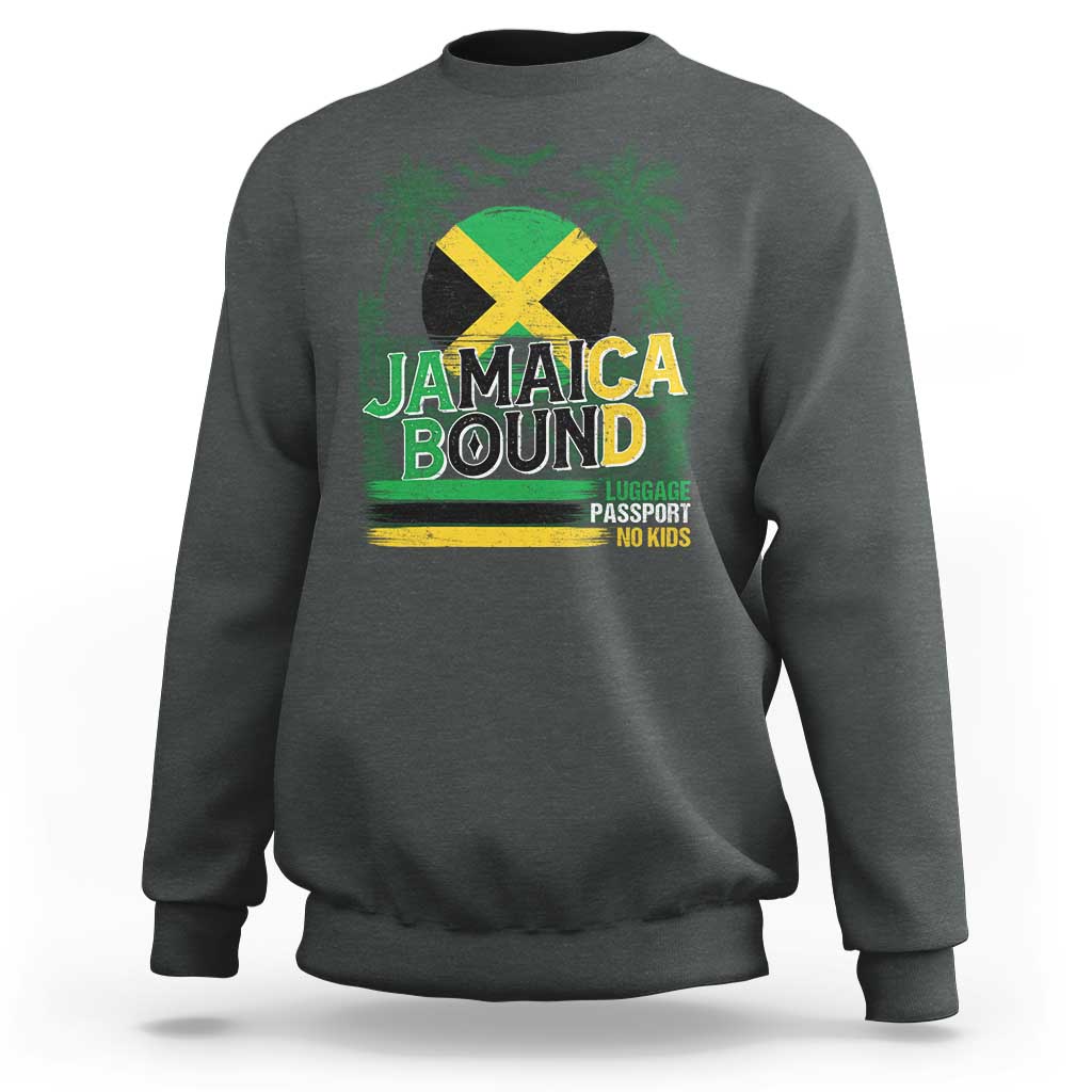 Jamaican Travel Sweatshirt Straight Trippin Jamaica Vacation Retro - Wonder Print Shop