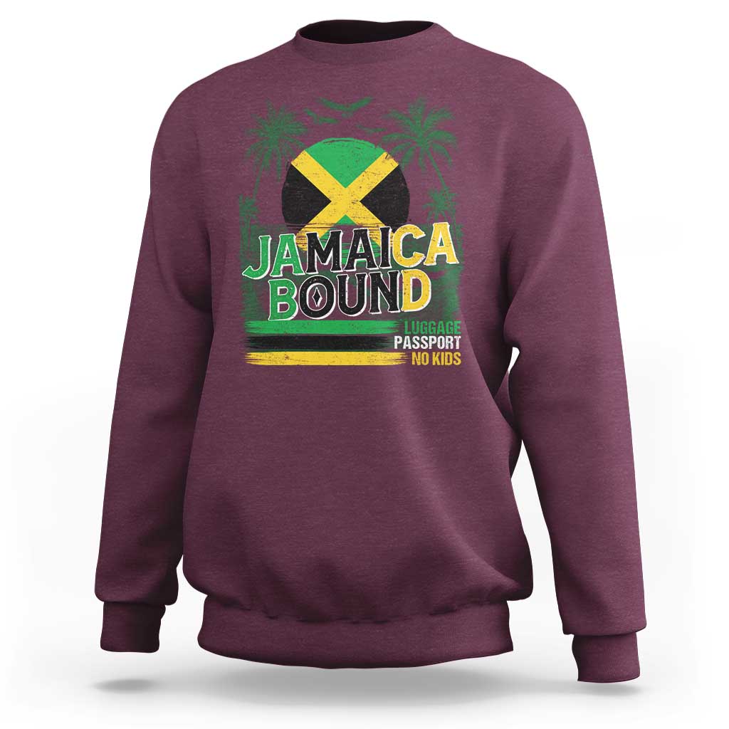 Jamaican Travel Sweatshirt Straight Trippin Jamaica Vacation Retro - Wonder Print Shop