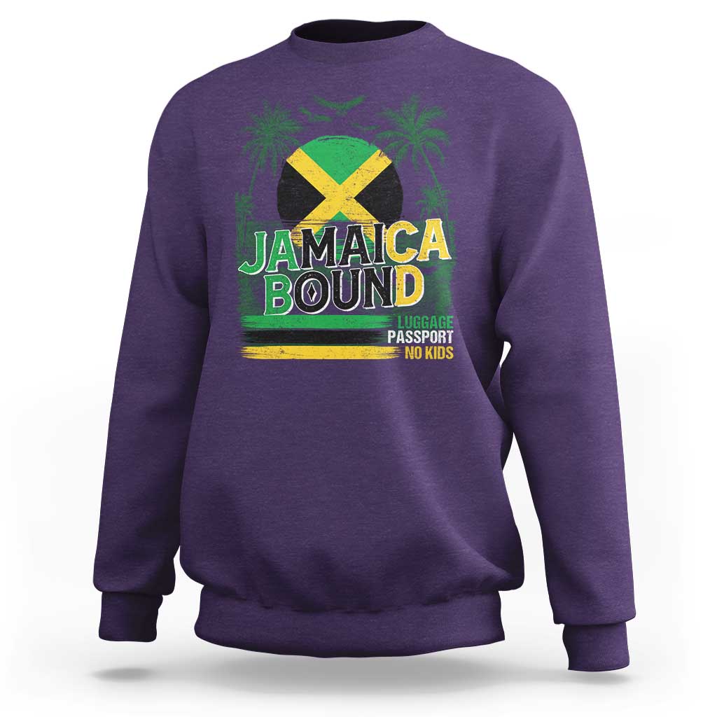 Jamaican Travel Sweatshirt Straight Trippin Jamaica Vacation Retro - Wonder Print Shop