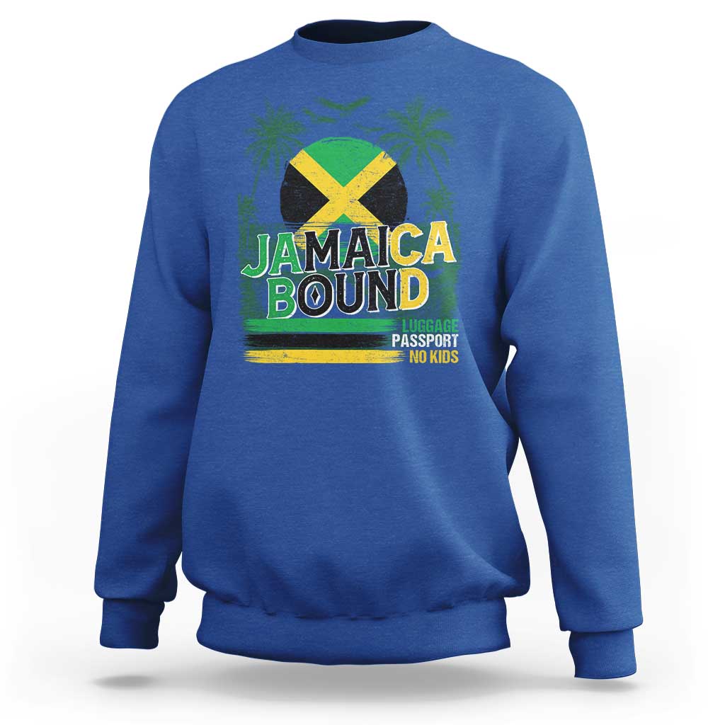 Jamaican Travel Sweatshirt Straight Trippin Jamaica Vacation Retro - Wonder Print Shop