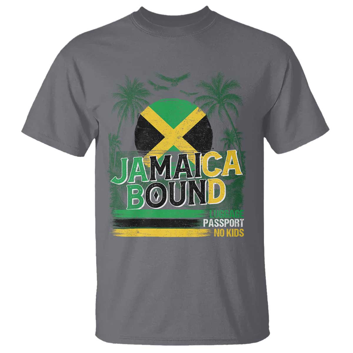 Jamaican Travel T Shirt Straight Trippin Jamaica Vacation Retro - Wonder Print Shop