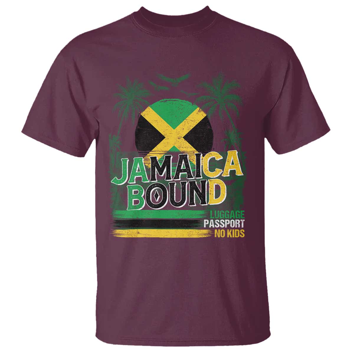 Jamaican Travel T Shirt Straight Trippin Jamaica Vacation Retro - Wonder Print Shop