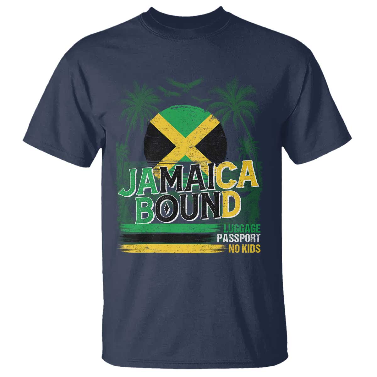 Jamaican Travel T Shirt Straight Trippin Jamaica Vacation Retro - Wonder Print Shop