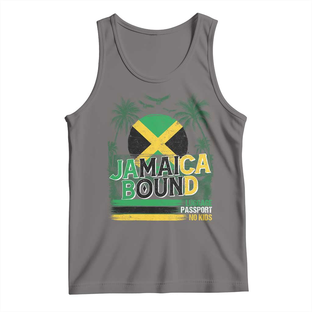 Jamaican Travel Tank Top Straight Trippin Jamaica Vacation Retro - Wonder Print Shop