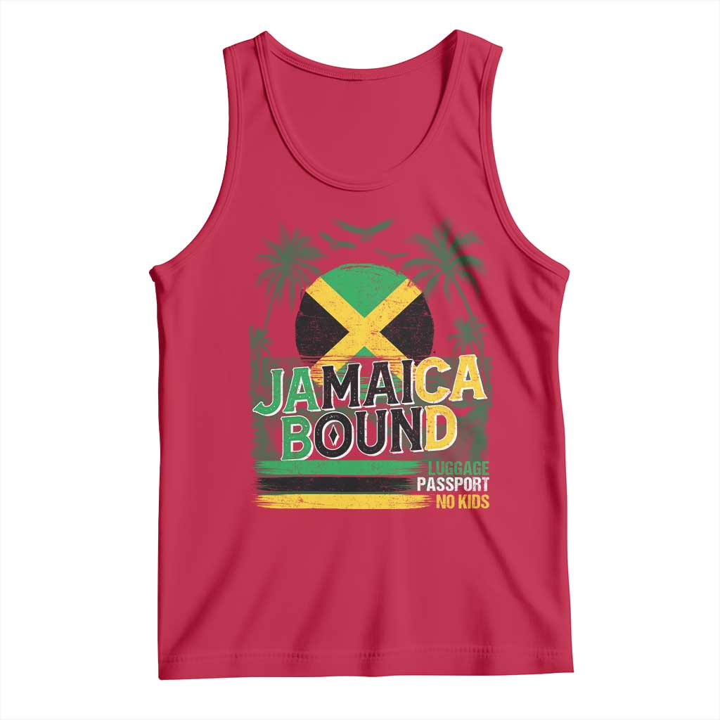 Jamaican Travel Tank Top Straight Trippin Jamaica Vacation Retro - Wonder Print Shop