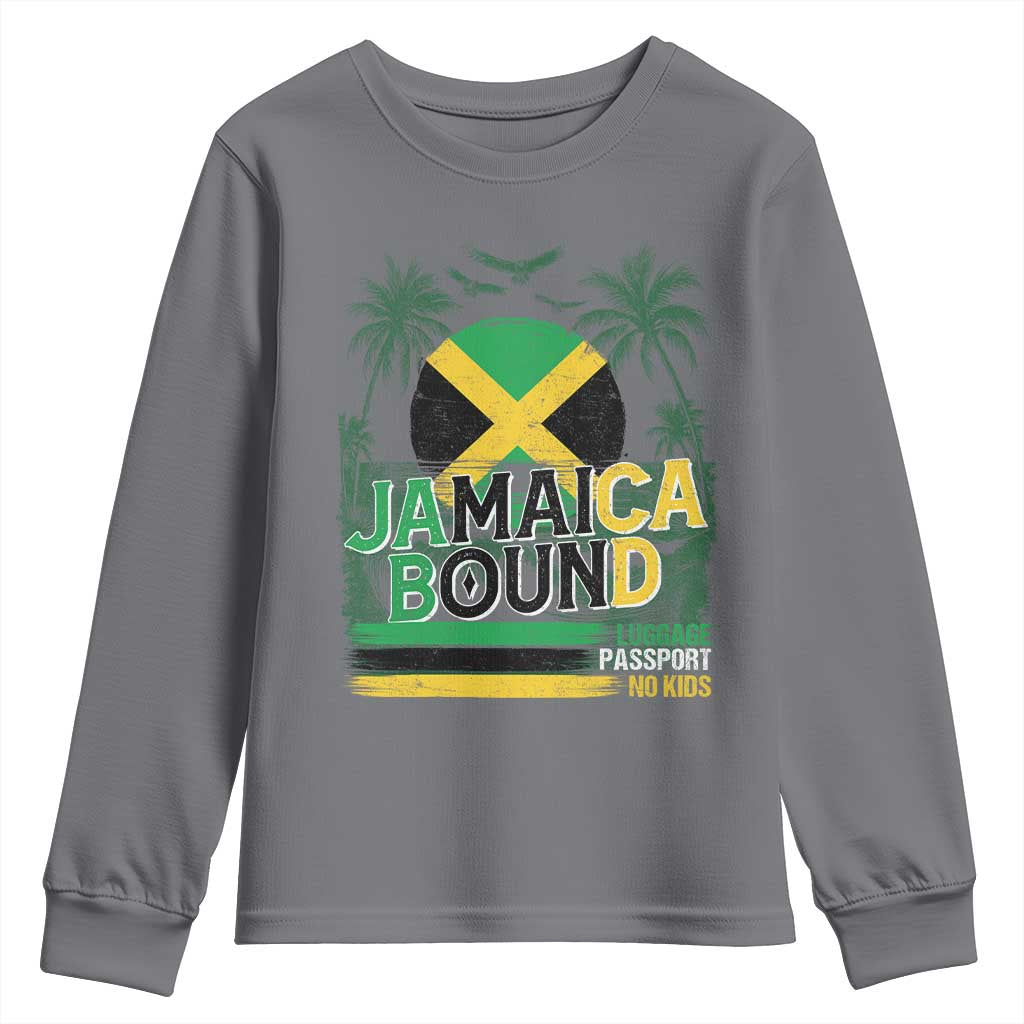 Jamaican Travel Youth Sweatshirt Straight Trippin Jamaica Vacation Retro - Wonder Print Shop