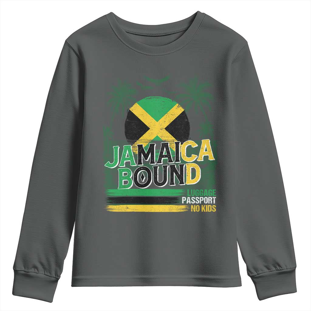 Jamaican Travel Youth Sweatshirt Straight Trippin Jamaica Vacation Retro - Wonder Print Shop