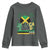 Jamaican Travel Youth Sweatshirt Straight Trippin Jamaica Vacation Retro - Wonder Print Shop