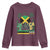 Jamaican Travel Youth Sweatshirt Straight Trippin Jamaica Vacation Retro - Wonder Print Shop