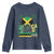 Jamaican Travel Youth Sweatshirt Straight Trippin Jamaica Vacation Retro - Wonder Print Shop
