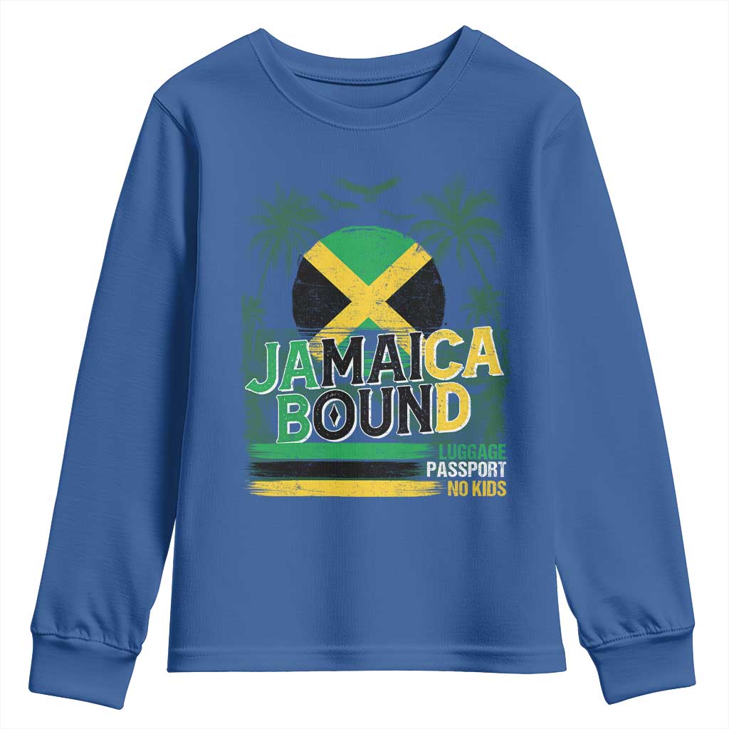 Jamaican Travel Youth Sweatshirt Straight Trippin Jamaica Vacation Retro - Wonder Print Shop