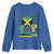 Jamaican Travel Youth Sweatshirt Straight Trippin Jamaica Vacation Retro - Wonder Print Shop