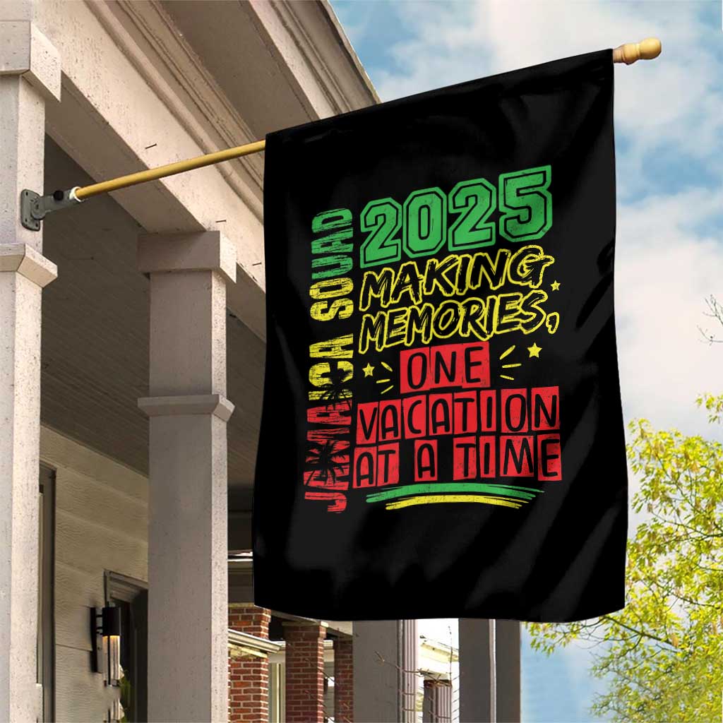 Vacation Jamaica 2025 Garden Flag Matching Family Jamaica Squad - Wonder Print Shop