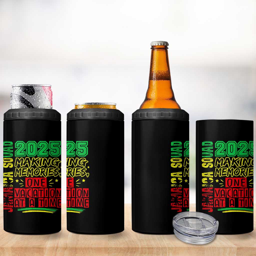 Vacation Jamaica 2025 4 in 1 Can Cooler Tumbler Matching Family Jamaica Squad - Wonder Print Shop