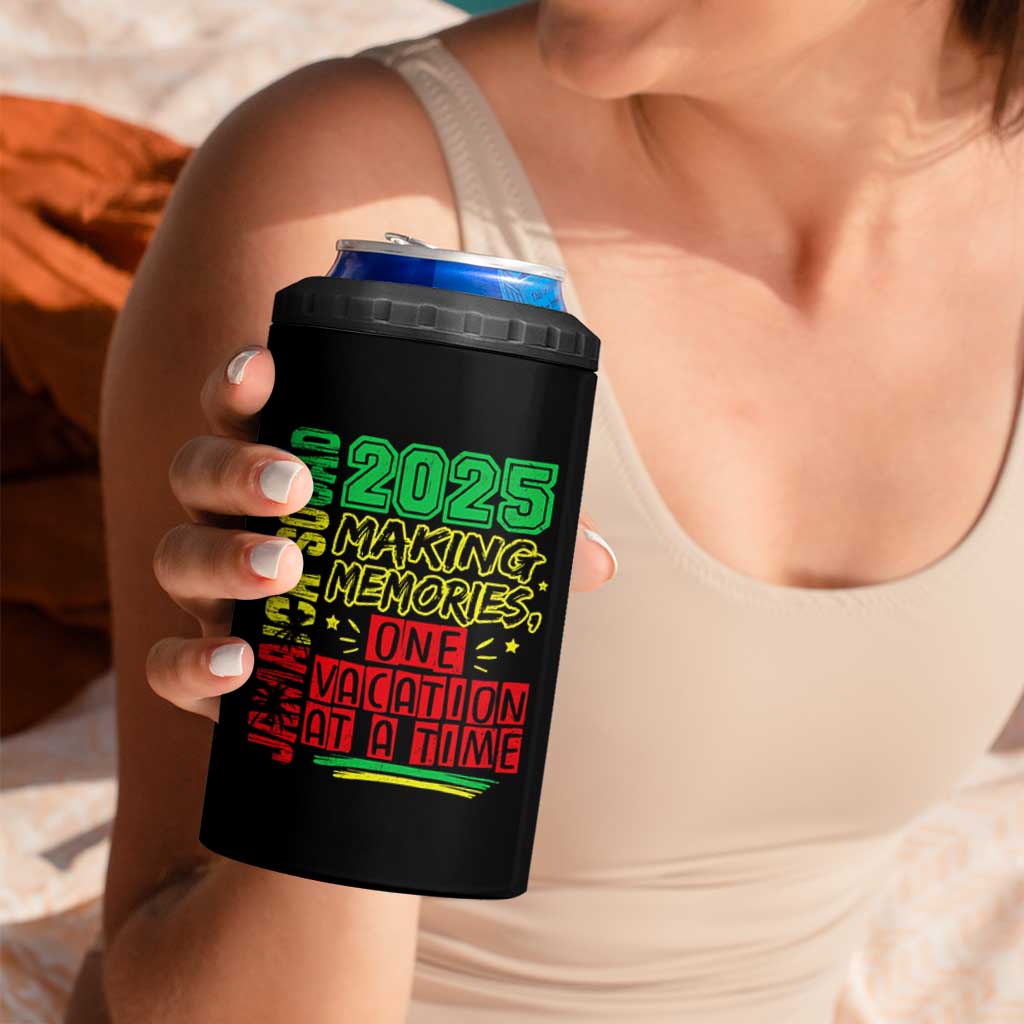 Vacation Jamaica 2025 4 in 1 Can Cooler Tumbler Matching Family Jamaica Squad - Wonder Print Shop