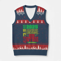 Vacation Jamaica 2025 V-Neck Knit Sweater Vest Matching Family Jamaica Squad - Wonder Print Shop