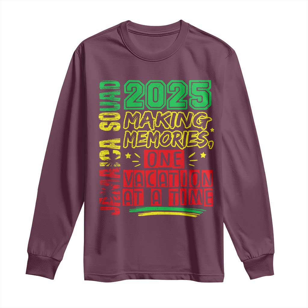 Vacation Jamaica 2025 Long Sleeve Shirt Matching Family Jamaica Squad - Wonder Print Shop